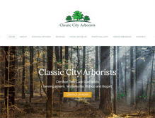 Tablet Screenshot of classiccityarborists.com